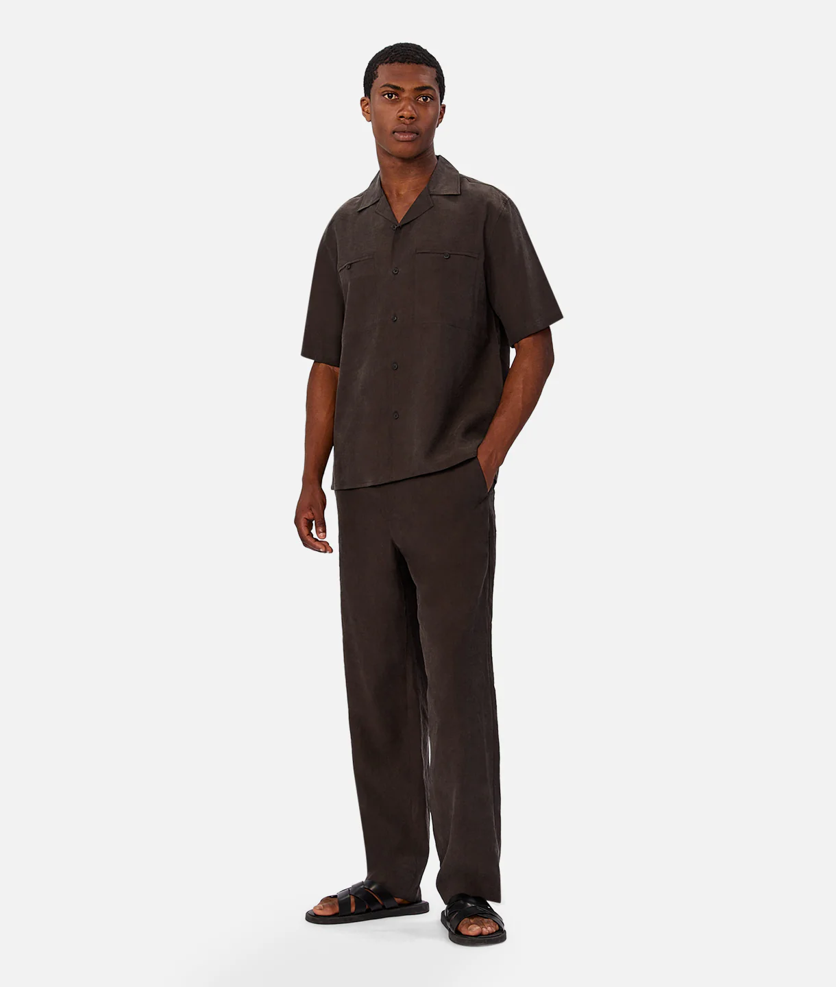 The Miami Short Sleeve Shirt - Americano - Image 2