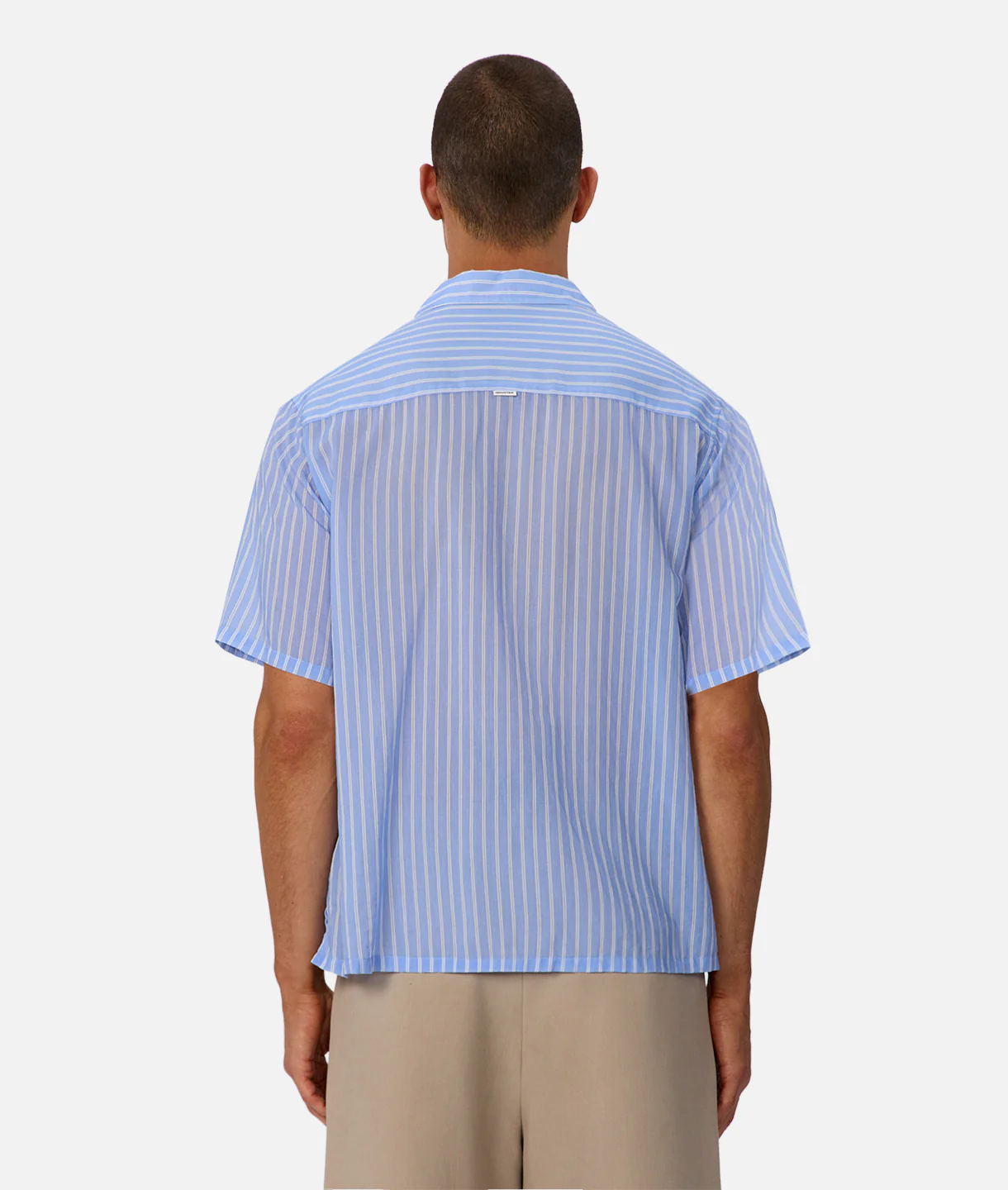 The Huntington Short Sleeve Shirt - Blue / White - Image 4