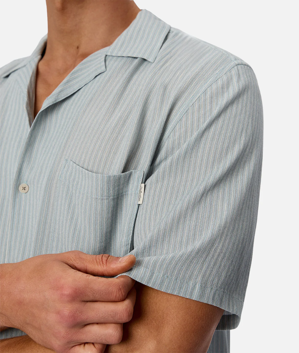 The Hermosa Short Sleeve Shirt - Steel Turquoise - Image 7