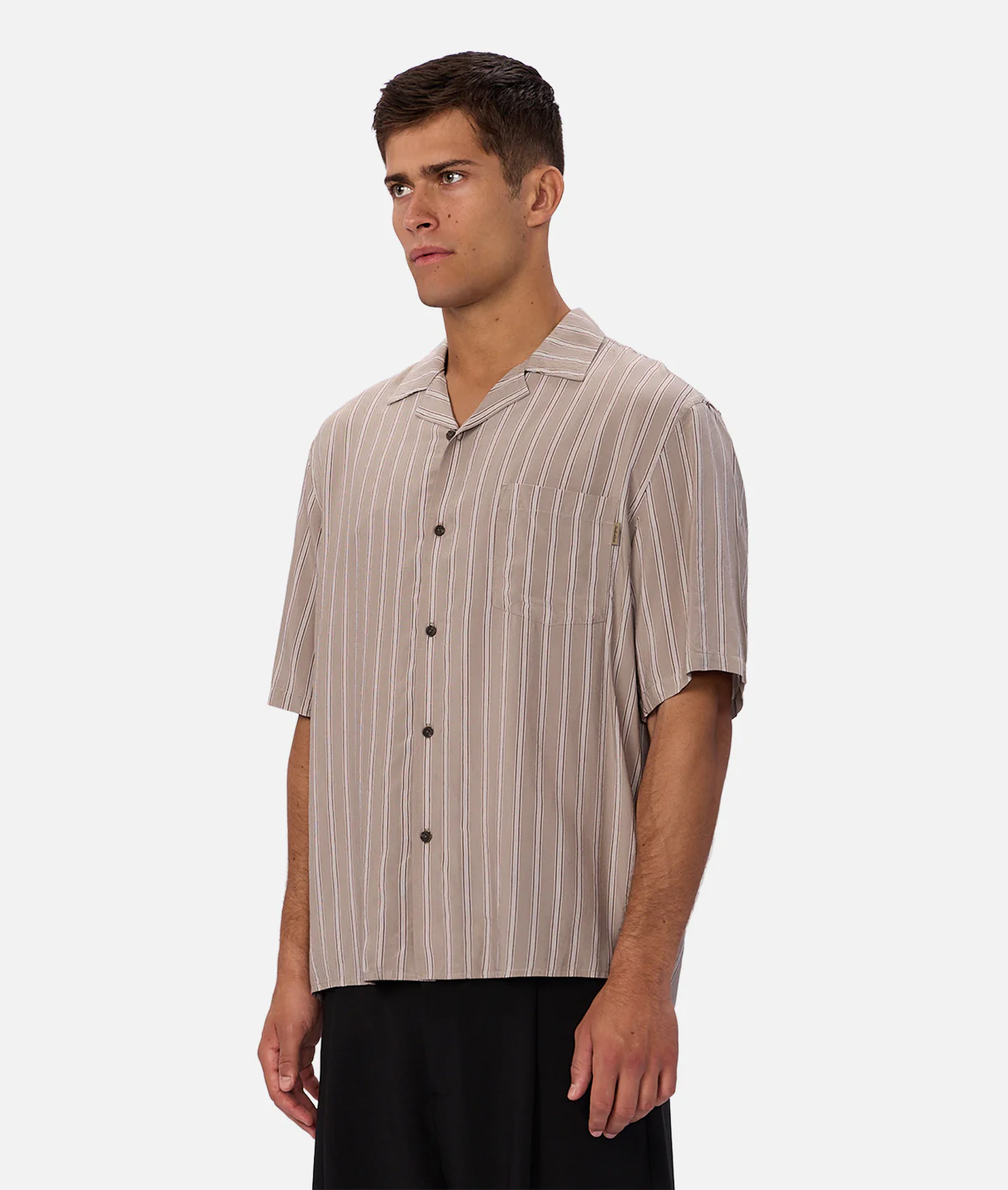 The Clemente Short Sleeve Shirt - Khaki Combo - Image 3