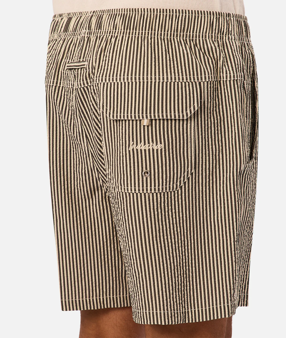 The Coressia Swim Trunk - Dark Sage / Vanilla - Image 7