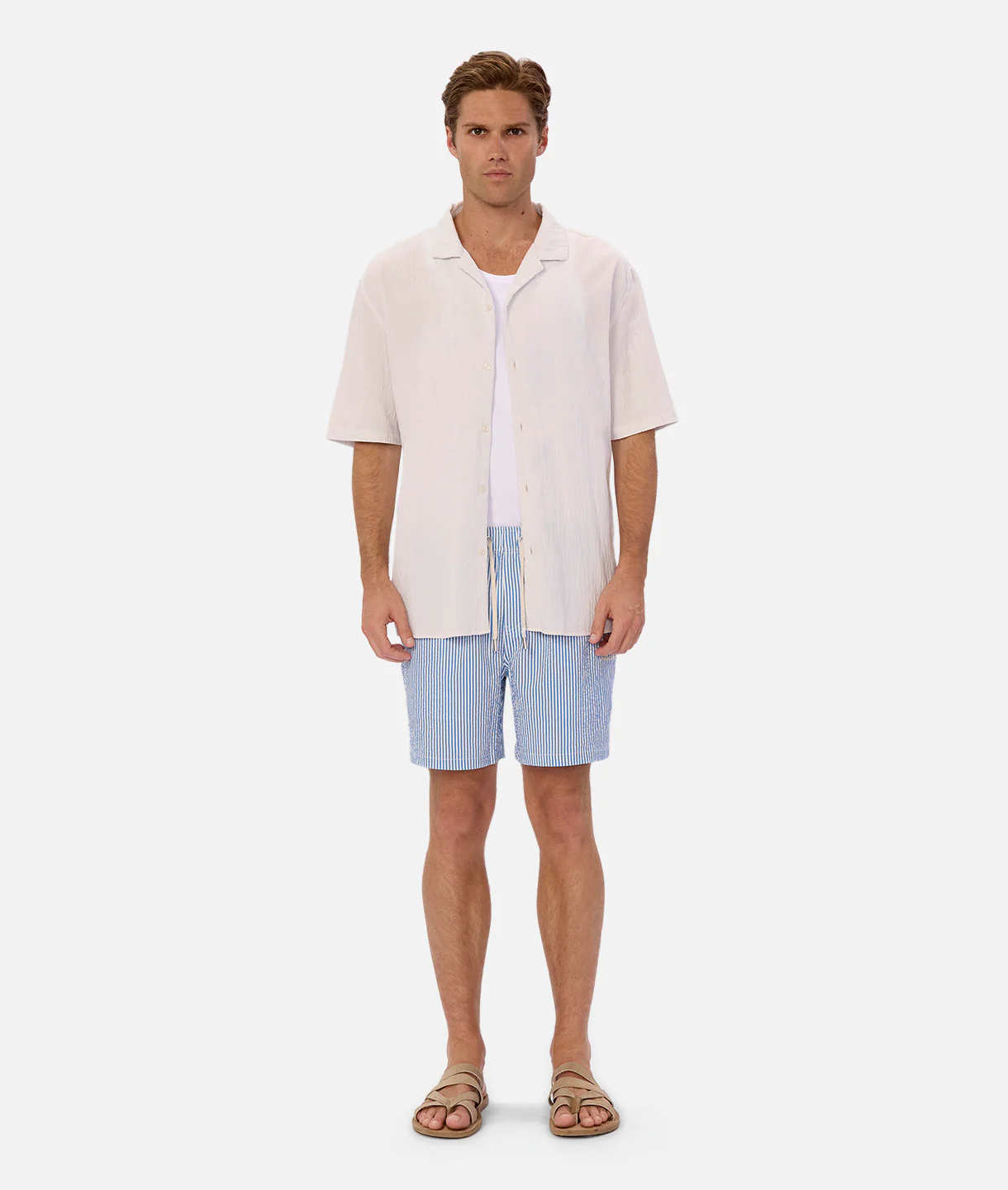 The Coressia Swim Trunk - Royal White - Image 4
