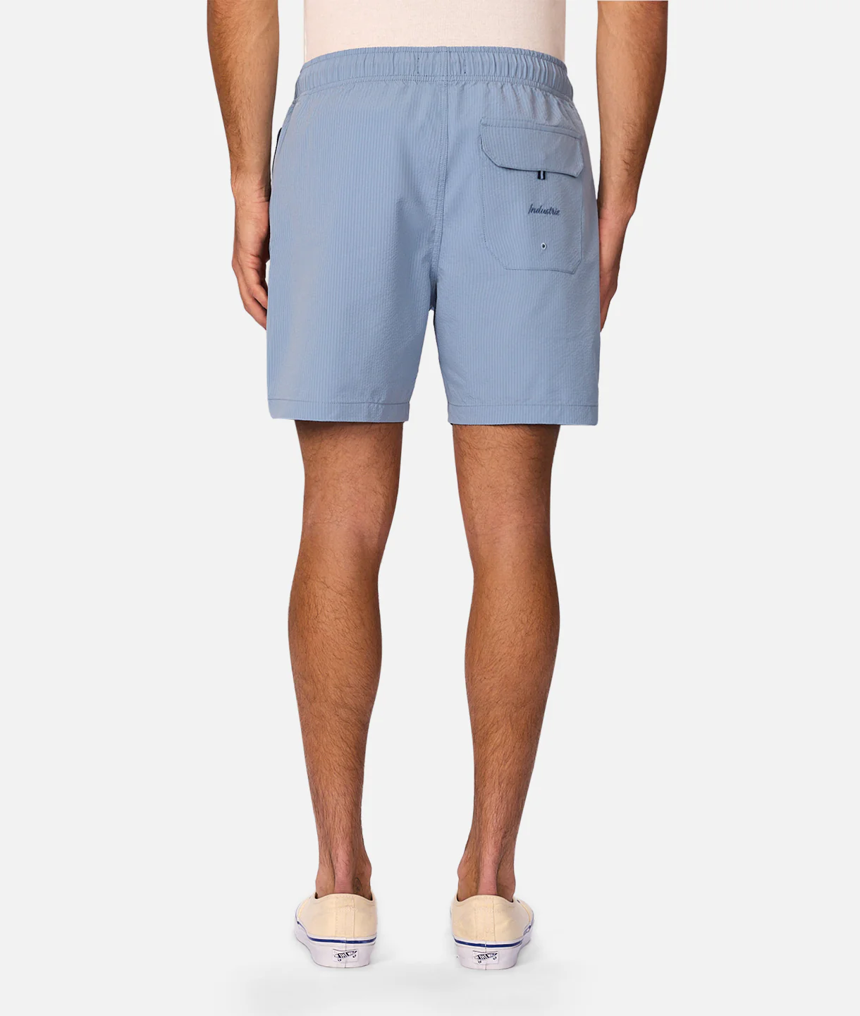 The New Seersucker Swim Short - Tropez Blue - Image 4