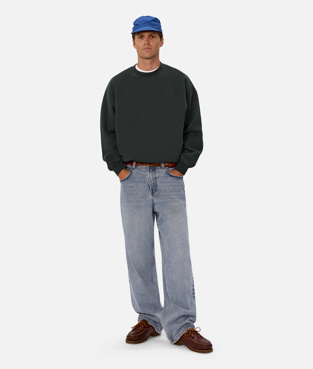 The New Del Sur Washed Sweatshirt - Rich Green - Image 2