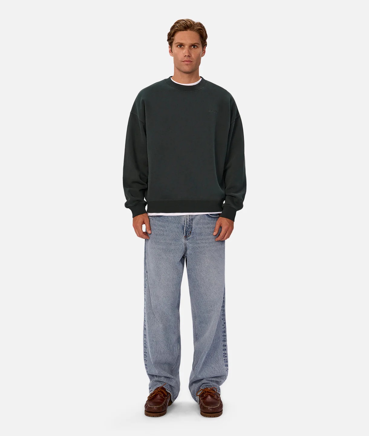 The New Del Sur Washed Sweatshirt - Rich Green - Image 5