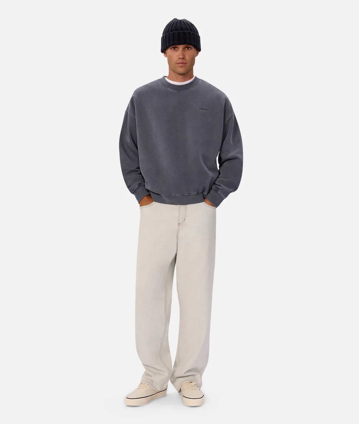 The New Del Sur Washed Sweatshirt - Washed Cadet - Image 2