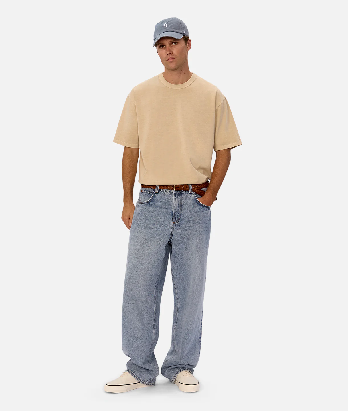 The Del Sur T-Shirt - Washed Camel - Image 8