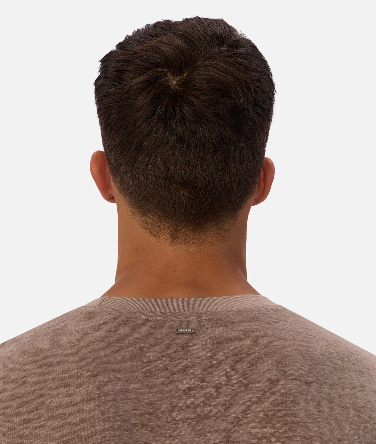 The Linen Lusso T-Shirt - Walnut - Image 7