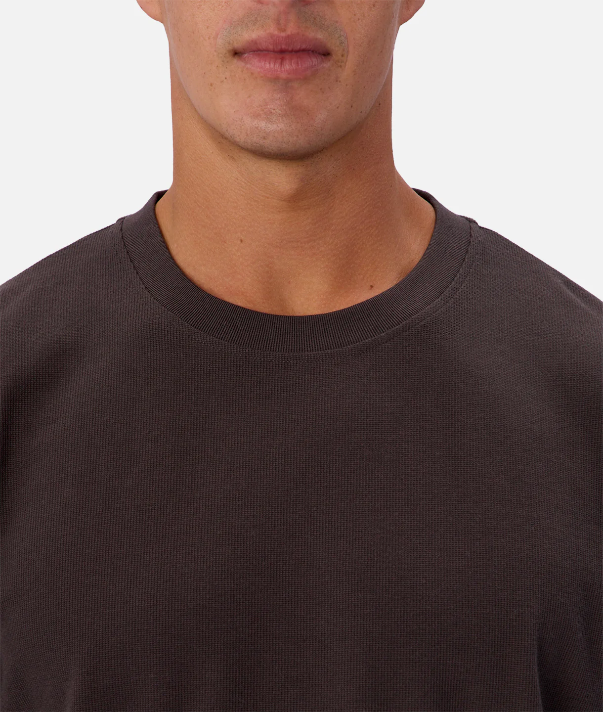 The Waffle Long Sleeve T-Shirt - New Brown - Image 6