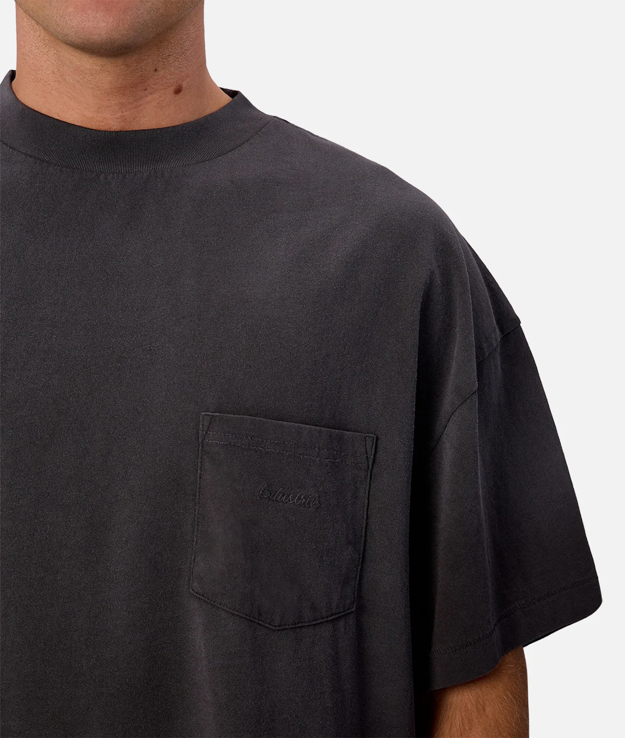 The Sand Blasted T-Shirt - Washed Black - Image 6