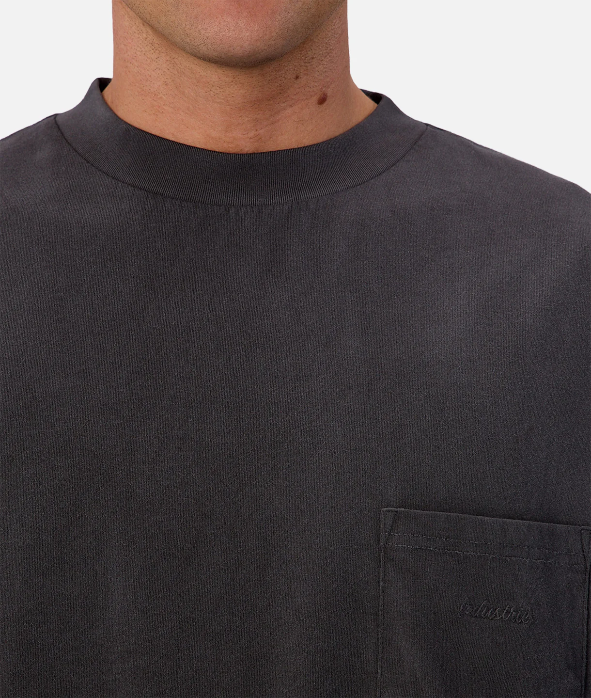 The Sand Blasted T-Shirt - Washed Black - Image 7
