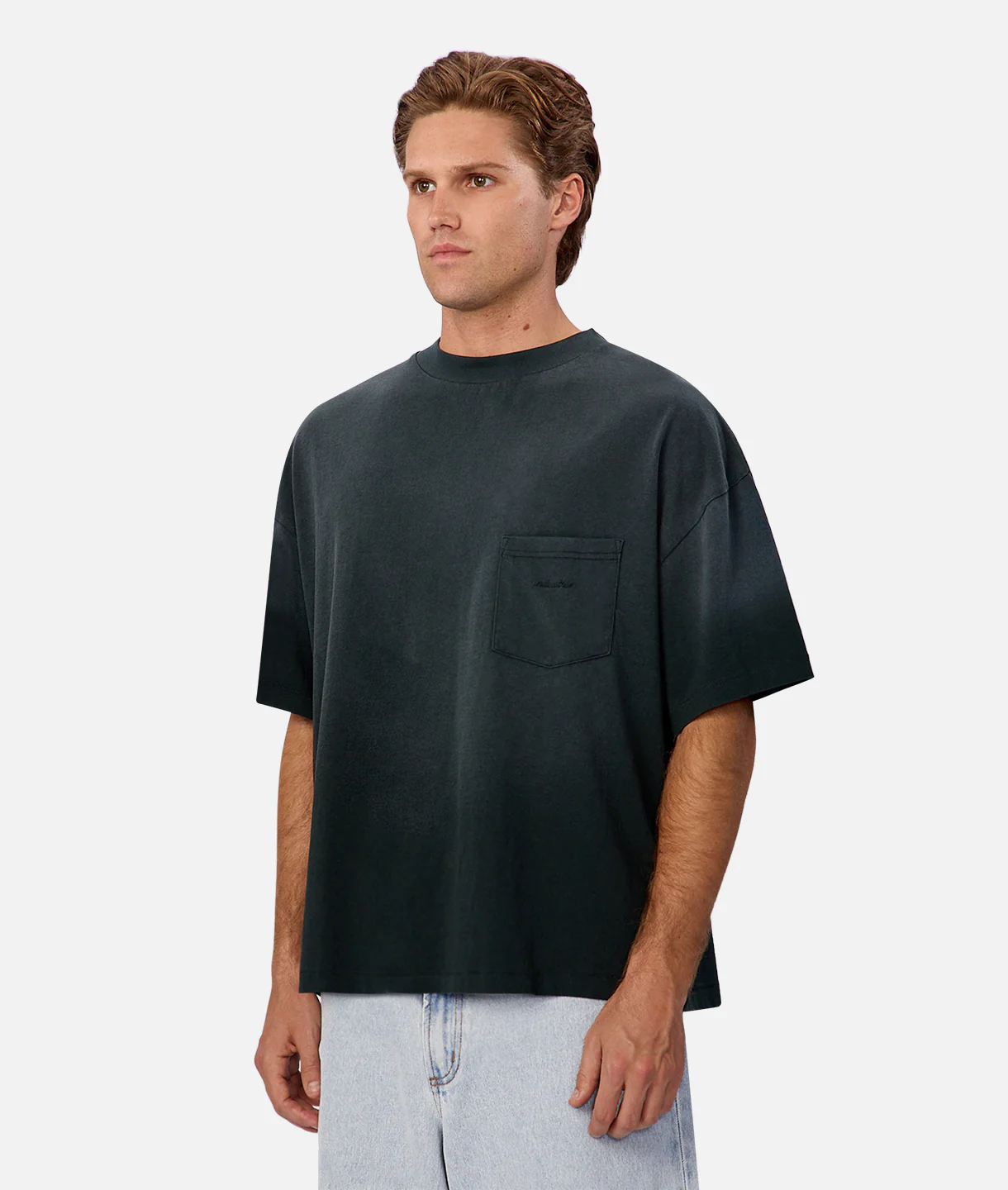 The Sand Blasted T-Shirt - Washed Emerald - Image 3
