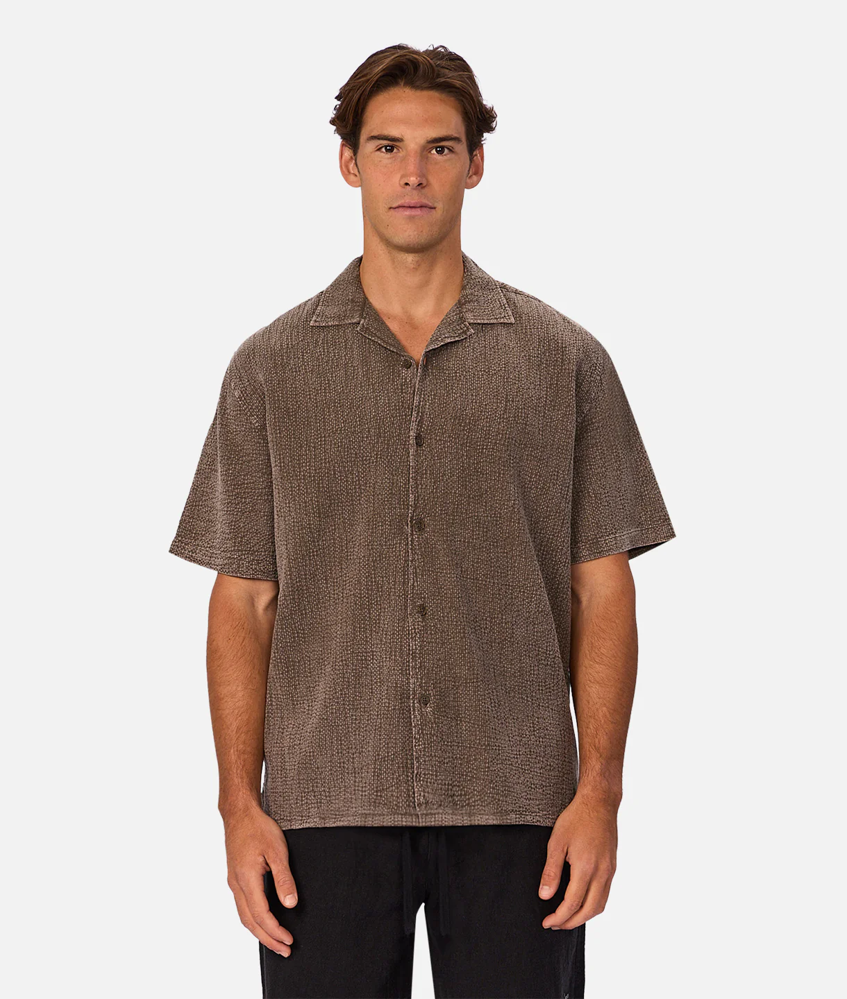 The Canyon Short Sleeve Shirt - Bark