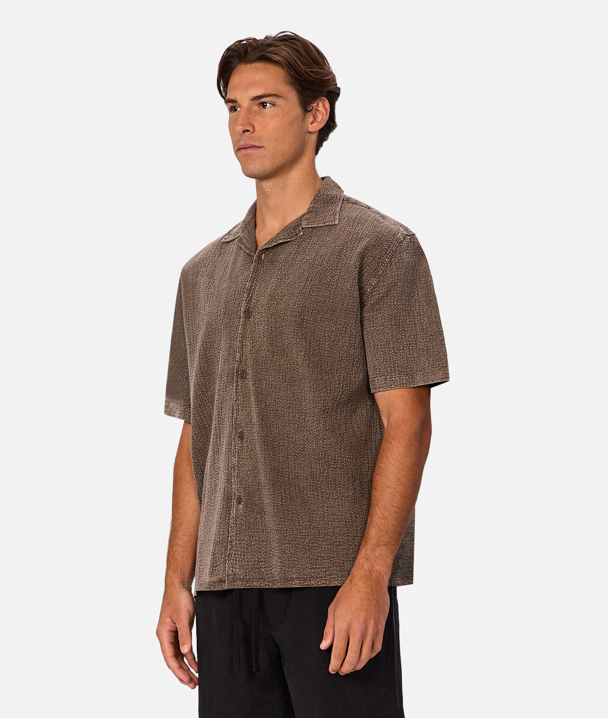 The Canyon Short Sleeve Shirt - Bark - Image 3