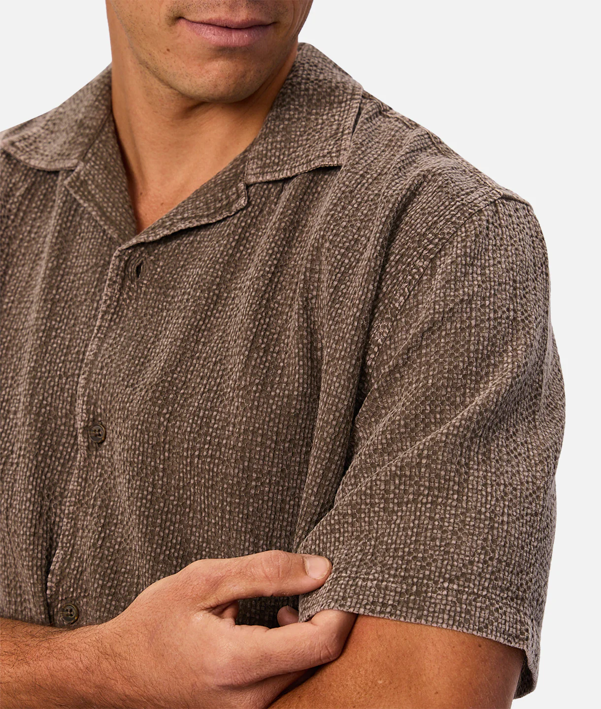 The Canyon Short Sleeve Shirt - Bark - Image 8