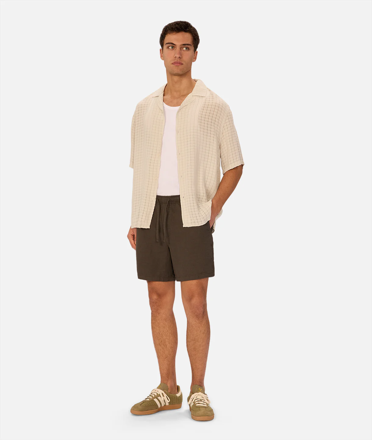 The Siracusa Short Sleeve Shirt - Duck Egg - Image 2