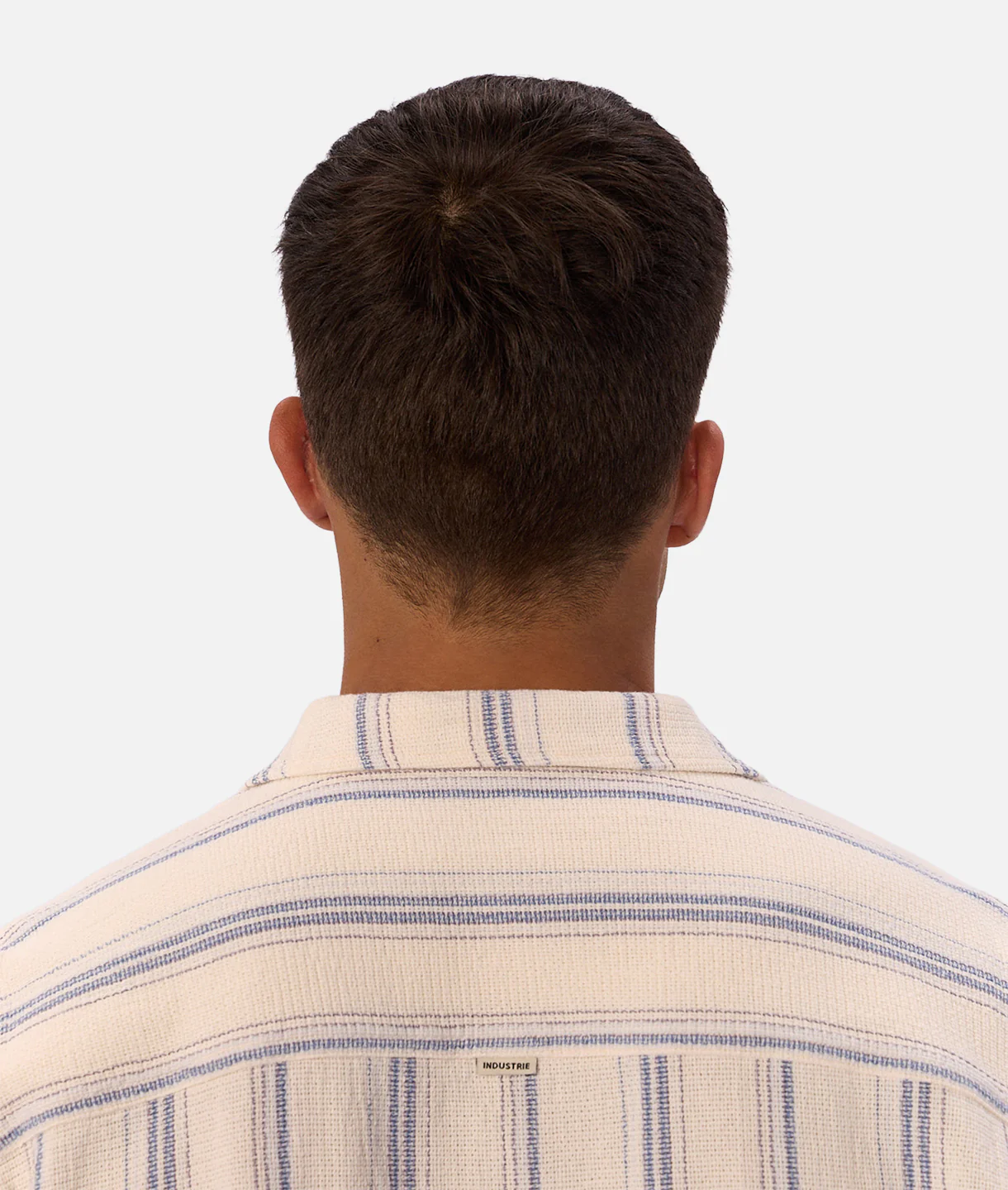 The Bowment Short Sleeve Shirt - Natural Blue Combo - Image 6