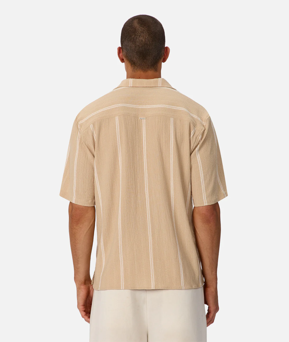The Fullerton Short Sleeve Shirt - Saffron White - Image 5